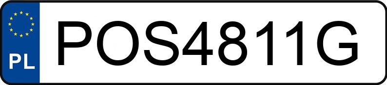 Numer rejestracyjny POS 4811G posiada XIAOMI SU7 ULTRA - POS4811G