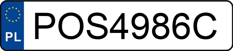 Numer rejestracyjny POS 4986C posiada FORD TRANSIT FCD - POS4986C Numer rejestracyjny POS 4986C posiada FORD TRANSIT FCD - POS4986C