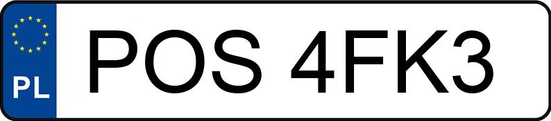 Numer rejestracyjny POS 4FK3 posiada VOLKSWAGEN POLO 1.2 12V - POS4FK3