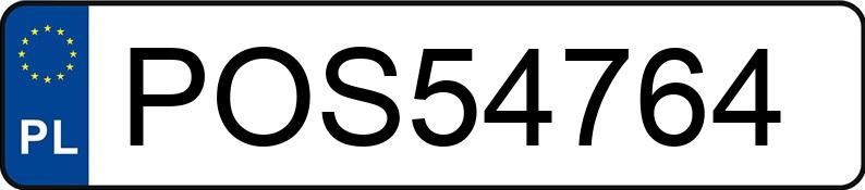 Numer rejestracyjny POS 54764 posiada BMW 316 - POS54764