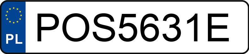 Numer rejestracyjny POS 5631E posiada PEUGEOT 407 - POS5631E Numer rejestracyjny POS 5631E posiada PEUGEOT 407 - POS5631E