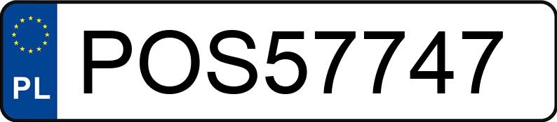 Numer rejestracyjny POS 57747 posiada BMW 525i Kat. MR`01 E39 525i Kat. MR`01 E39 - POS57747