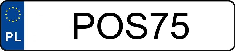 Il numero di registrazione POS 75 ha STAR W 25 - POS75
