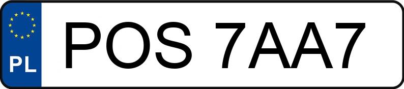 Numer rejestracyjny POS 7AA7 posiada MERCEDES-BENZ E 200 CDI - POS7AA7