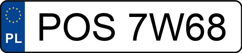 Numer rejestracyjny POS 7W68 posiada RENAULT MEGANE SCENIC - POS7W68