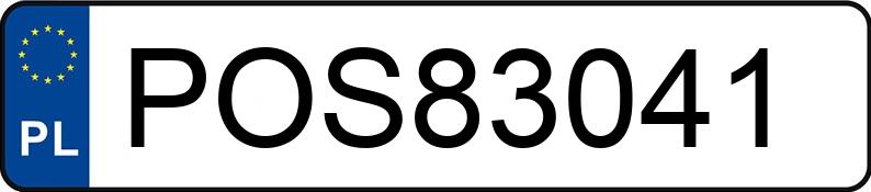 Numer rejestracyjny POS 83041 posiada VOLKSWAGEN GOLF - POS83041