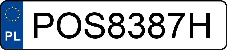 Numer rejestracyjny POS 8387H posiada VOLKSWAGEN Golf VIII 1.0 TSI MR`20 E6d Golf VIII 1.0 TSI MR`20 E6d - POS8387H