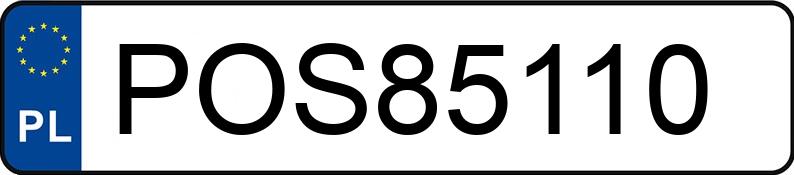 Numer rejestracyjny POS 85110 posiada CITROEN C4 PICASSO - POS85110