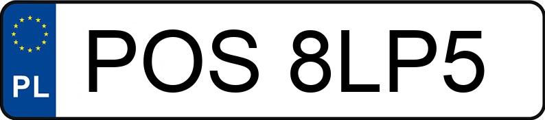 Numer rejestracyjny POS 8LP5 posiada VOLVO S60 2.4 D MR`00 E3 S60 2.4 D MR`00 E3 - POS8LP5