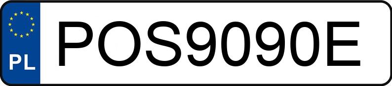 Numer rejestracyjny POS 9090E posiada LAMBORGHINI AVENTADOR - POS9090E