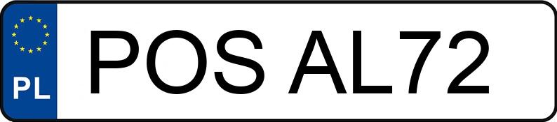 Numer rejestracyjny POS AL72 posiada FIAT Tempra 1.8 Kat. MR`93 ie SW SLX - POSAL72