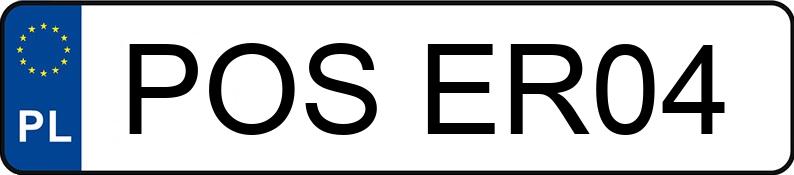 Numer rejestracyjny POS ER04 posiada KIA SPORTAGE - POSER04