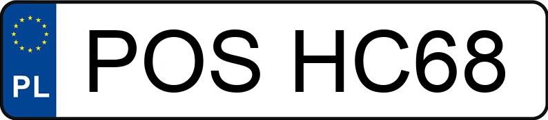 Numer rejestracyjny POS HC68 posiada OPEL VECTRA 2.0 DTI - POSHC68