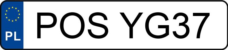 Numer rejestracyjny POS YG37 posiada Volkswagen 1200 - POSYG37