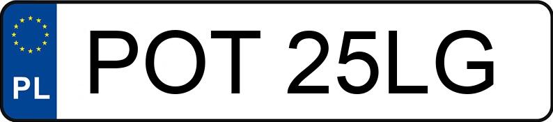 Numer rejestracyjny POT 25LG posiada RENAULT MEGANE SCENIC 1.9 DCI - POT25LG Numer rejestracyjny POT 25LG posiada RENAULT MEGANE SCENIC 1.9 DCI - POT25LG