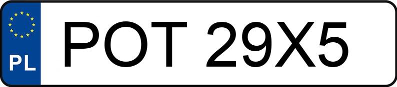 Numer rejestracyjny POT 29X5 posiada TOYOTA YARIS VERSO - POT29X5 Numer rejestracyjny POT 29X5 posiada TOYOTA YARIS VERSO - POT29X5