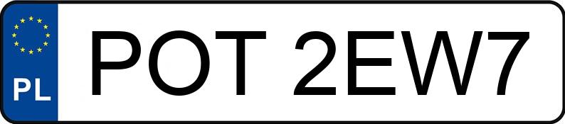 Numer rejestracyjny POT 2EW7 posiada BMW 728 - POT2EW7