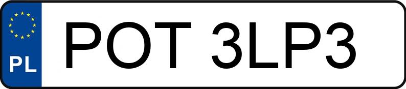 Numer rejestracyjny POT 3LP3 posiada BMW 1 - POT3LP3 Numer rejestracyjny POT 3LP3 posiada BMW 1 - POT3LP3