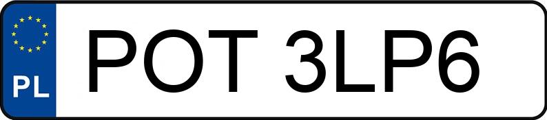 Numer rejestracyjny POT 3LP6 posiada TOYOTA YARIS - POT3LP6