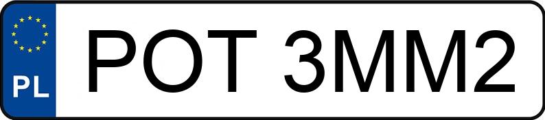 Numer rejestracyjny POT 3MM2 posiada BMW 320 Diesel Kat. MR`01 E3 E46 320 Diesel Kat. MR`01 E3 E46 - POT3MM2
