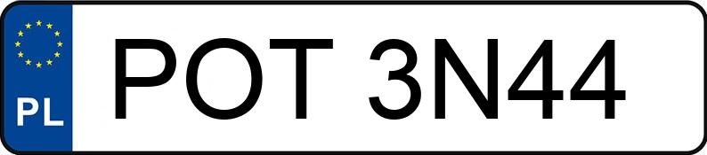 Numer rejestracyjny POT 3N44 posiada AUDI 80 - POT3N44 Numer rejestracyjny POT 3N44 posiada AUDI 80 - POT3N44