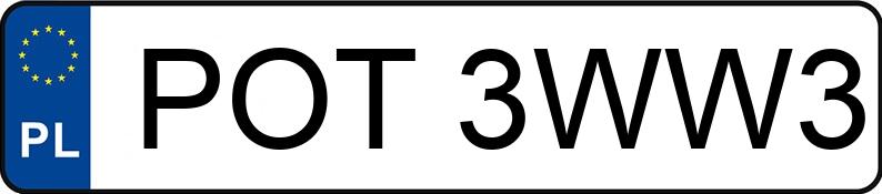 Numer rejestracyjny POT 3WW3 posiada ALFA ROMEO ALFA BRERA - POT3WW3