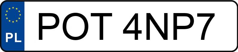 Die Registrierungsnummer POT 4NP7 hat PEUGEOT 208 - POT4NP7