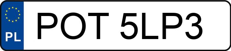 Numer rejestracyjny POT 5LP3 posiada BMW 523I 2.5 KAT - POT5LP3