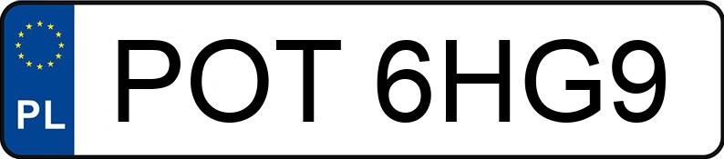Numer rejestracyjny POT 6HG9 posiada BMW 320 Touring Diesel MR`12 E5 F31 320 Touring Diesel MR`12 E5 F31 - POT6HG9