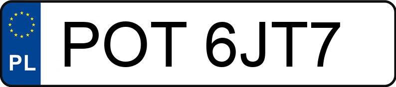 Numer rejestracyjny POT 6JT7 posiada CITROEN JUMPY - POT6JT7 Numer rejestracyjny POT 6JT7 posiada CITROEN JUMPY - POT6JT7