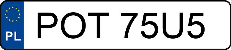 Numer rejestracyjny POT 75U5 posiada TOYOTA COROLLA - POT75U5 Numer rejestracyjny POT 75U5 posiada TOYOTA COROLLA - POT75U5