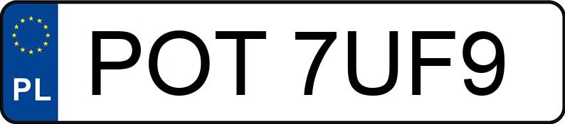 Numer rejestracyjny POT 7UF9 posiada SUZUKI Sport./Szosowe od 600 ccm SV 650 A - POT7UF9