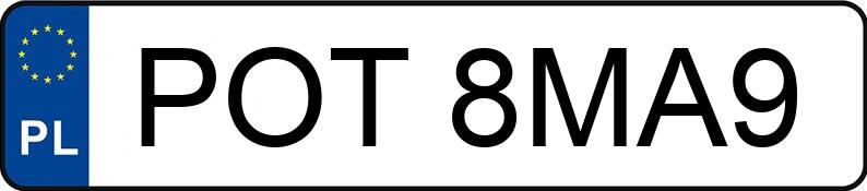 Numer rejestracyjny POT 8MA9 posiada TOYOTA Aygo 1.0 MR`05 E4 Terra - POT8MA9