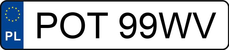Numer rejestracyjny POT 99WV posiada BMW 318 - POT99WV Numer rejestracyjny POT 99WV posiada BMW 318 - POT99WV