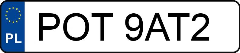 Numer rejestracyjny POT 9AT2 posiada BMW 328i MR`12 E5 F30 xDrive - POT9AT2