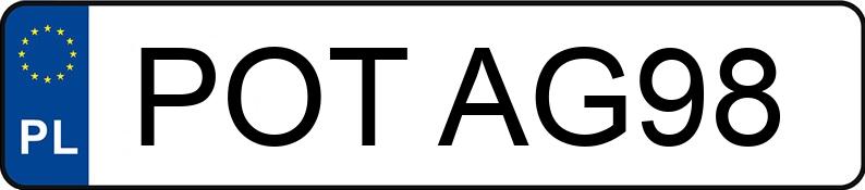 Numer rejestracyjny POT AG98 posiada TOYOTA RAV 4 2.0 MR`22 E6ag Comfort AWD - POTAG98