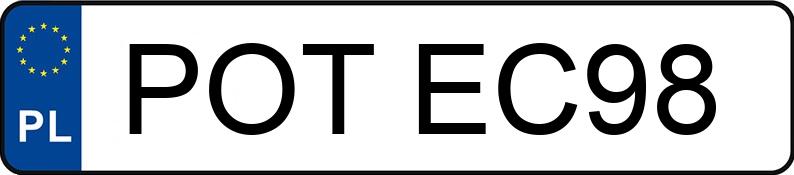 Numer rejestracyjny POT EC98 posiada MERCEDES-BENZ E 350 MR`13 E5 212 E 350 MR`13 E5 212 - POTEC98