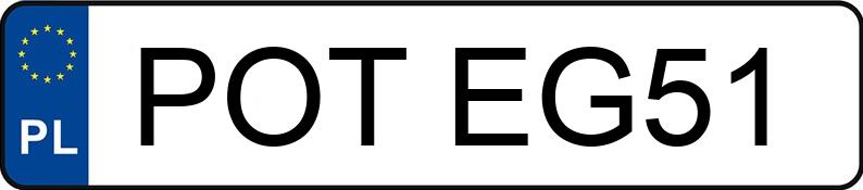 Numer rejestracyjny POT EG51 posiada AUDI A3 - POTEG51