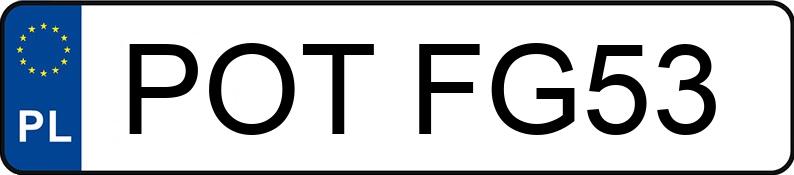 Numer rejestracyjny POT FG53 posiada VOLKSWAGEN GOLF - POTFG53 Numer rejestracyjny POT FG53 posiada VOLKSWAGEN GOLF - POTFG53