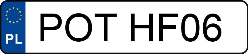 Numer rejestracyjny POT HF06 posiada BMW 5 - POTHF06 Numer rejestracyjny POT HF06 posiada BMW 5 - POTHF06