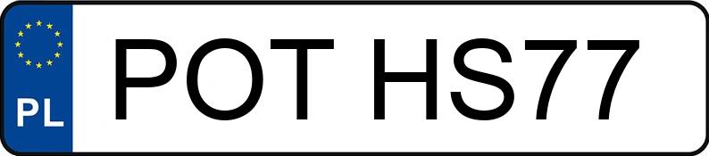 Numer rejestracyjny POT HS77 posiada BMW 330D - POTHS77