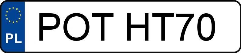 Numer rejestracyjny POT HT70 posiada SEAT LEON - POTHT70