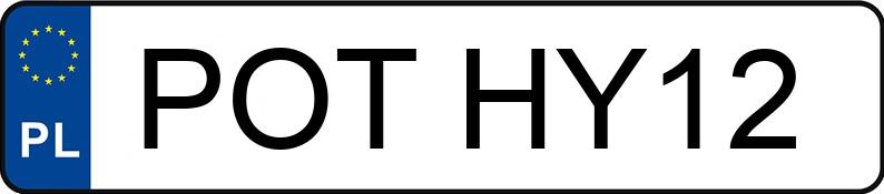 Numer rejestracyjny POT HY12 posiada BMW 116I - POTHY12