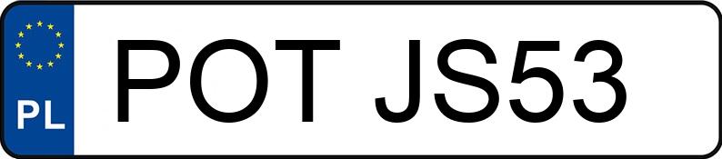 Numer rejestracyjny POT JS53 posiada BMW 318 Diesel MR`16 E6 F30 Steptronic - POTJS53
