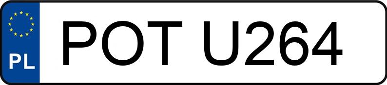 Numer rejestracyjny POT U264 posiada BMW 735i Kat. E32 735i Kat. E32 - POTU264