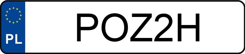 Numer rejestracyjny POZ 2H posiada VOLKSWAGEN 1302 - POZ2H