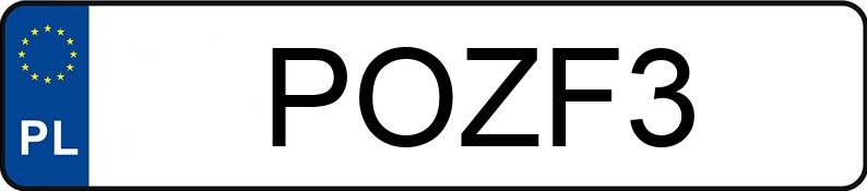 Registreringsnumret POZ F3 har CADILLAC ELDORADO - POZF3 Registreringsnumret POZ F3 har CADILLAC ELDORADO - POZF3
