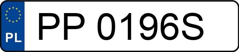 Numer rejestracyjny PP 0196S posiada RENAULT MASTER - PP0196S