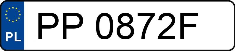 Numer rejestracyjny PP 0872F posiada VOLKSWAGEN POLO - PP0872F