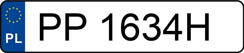 Numer rejestracyjny PP 1634H posiada OPEL ZAFIRA - PP1634H